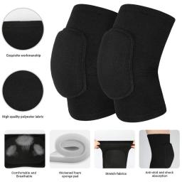 WOSWEIR Dança Joelheiras para Voleibol Yoga Mulheres Crianças Homens Patella Brace Suporte EVA Joelheira Fitness Protector Work Gear - Image 3