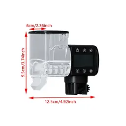Alimentador automático de peixes para aquário Alimentador automático inteligente, sincronismo digital, Wi-Fi, controle remoto sem fio - Image 6