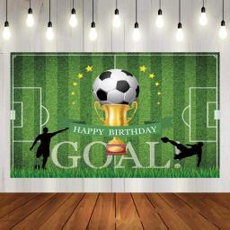 Futebol tema aniversário festa decoração, talheres set, kit balão, futebol, favores, banner, pano de fundo, copo, placa, menino, menina, criança - Image 6