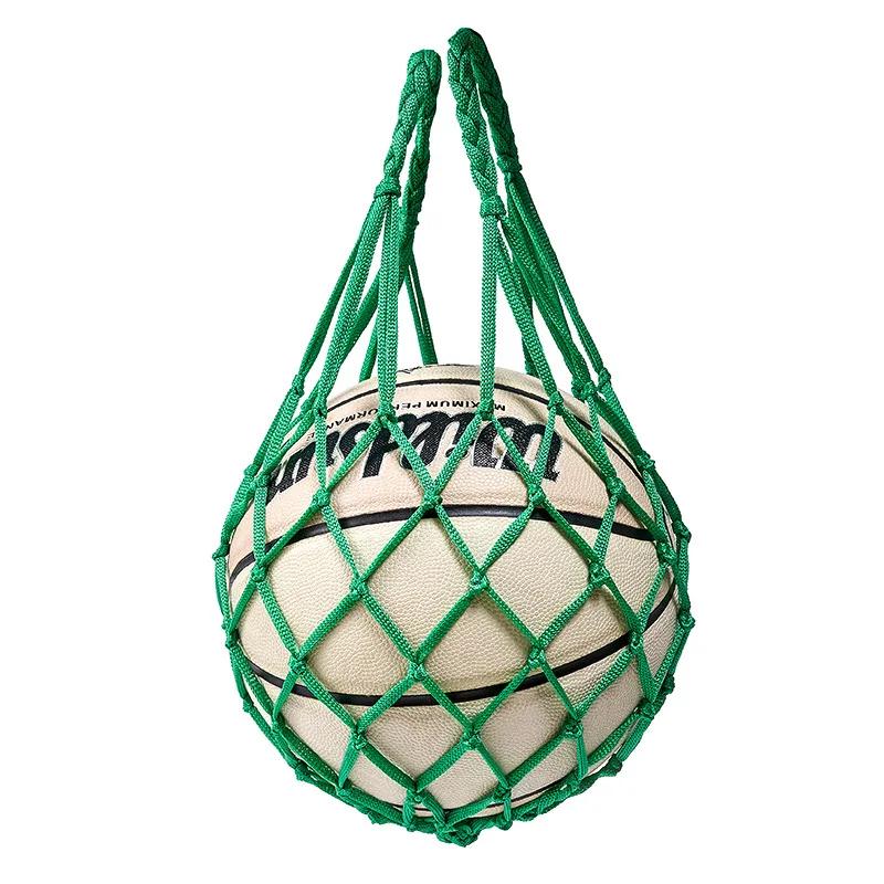 1pc saco de rede de bola basquete sacola juventude rede de futebol esportes ao ar livre malha de náilon armazenamento tipo bola saco de rede engrossado - Image 1