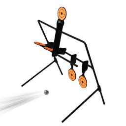 Metal Redefinir Automático Tiro Alvo, Prática Slingshot, Treinamento ao ar livre, Bullseye Slingshot, Ferro - Image 1