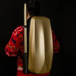 Christina bolsa para violino, estojo de fibra de carbono, mochila de viagem semi-dura com tubo de arco separado, tamanho 4/4-3/4, espaço de camada dupla - Image 3