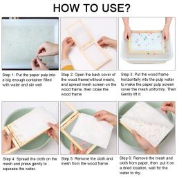 Moldura De Fabricação De Papel Multi-tamanho, tela De Fabricação De Papel DIY Aprendendo Artesanato De Madeira Presente Molde De Malha De Madeira - Image 4