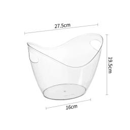 Cubo De Gelo Transparente Balde De Armazenamento, Balde De Vinho De Cerveja, Balde De Champanhe, Refrigerador De Cerveja, Recipiente De Champanhe - Image 6