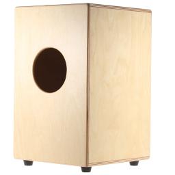 Tambor de madeira Cajon para crianças, instrumento de percussão com fios, pés de borracha, acessórios para tambor - Image 3