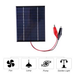 Painel solar 5w 12v acampamento caminhada à prova dportable água ao ar livre portátil célula power bank bateria carregador solar para o telefone móvel bateria de carregamento - Image 5