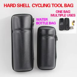 Mountain Bike Shell duro saco, gaiola garrafa de água, bicicleta Repair Tool Bag, durável, impermeável, grande capacidade, acessórios de bicicleta - Image 1