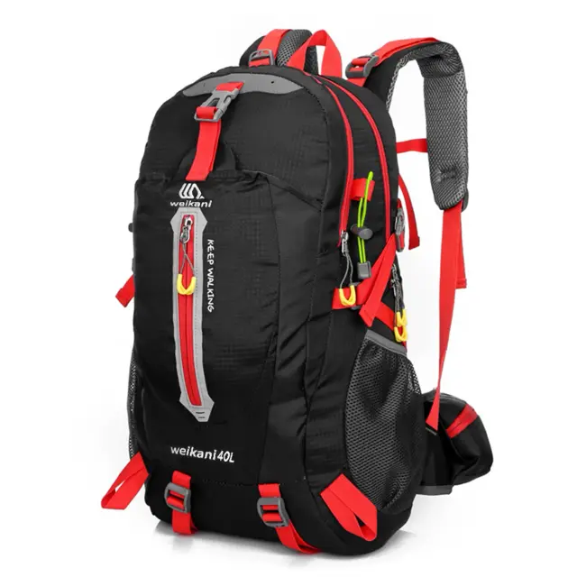 Mochila de Viagem Resistente à Água 40L Para Acampamento e Trekking - Daypack Portátil para Homens e Ciclismo
