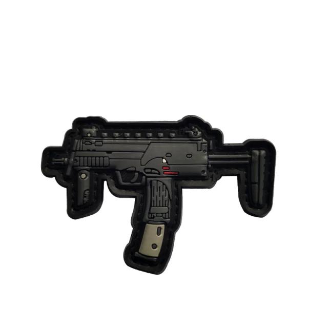 Gancho Distintivo 3D para Mochilas e Roupas - Pvc de Borracha para Pistolas e Rifles Airsoft MK, AK e AK47