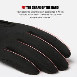 Luvas quentes de esportes touchscreen masculino e feminino, pesca, à prova de respingos, esqui, exército, ciclismo, snowboard, antiderrapante, zíper, inverno - Image 4