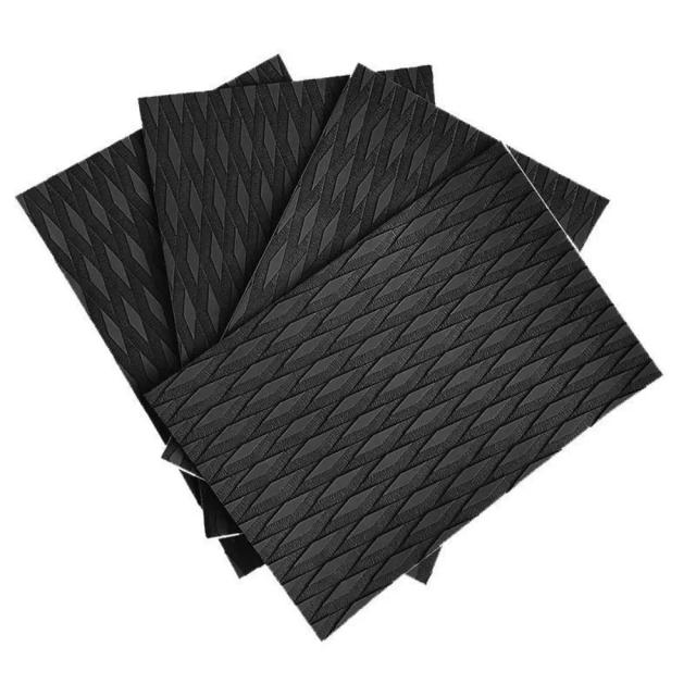 Almofada EVA Antiderrapante para Prancha de Surf e Paddle Board com Cola 3M - Kit com 4 Peças para SUP e Caiaque