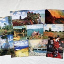 1pcs20x25cm mundialmente famoso pintura a óleo campo de trigo retalhos tecidos de lona de algodão diy material de costura artesanato bordado - Image 3