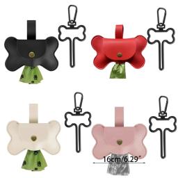 Dispensador saco cocô cachorro com clipe trela Suporte saco cocô para animais estimação Recipiente saco - Image 6