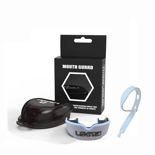 Protetor Bucal Esportivo Lekaro Cuttable de EVA para Rugby, Muay Thai, Taekwondo, Boxe, Basquete e MMA - Ideal para Adultos e Proteção dos Dentes em Lutas