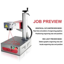 HUNST-Máquina UV portátil pequena da marcação do laser, apropriada para gravar o plástico, PVC, vidro, jade, garrafas de couro, 5W - Image 2