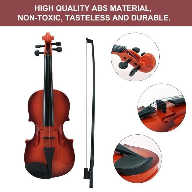 Violino Acústico Ajustável para Crianças com Simulação de Cordas - O Presente Musical Perfeito