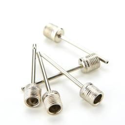 Basquete Inflando Bomba Agulha, Futebol Inflável Válvula De Ar Adaptadores, Bocal Bola, Pino De Bomba De Aço Inoxidável, 5Pcs - Image 2