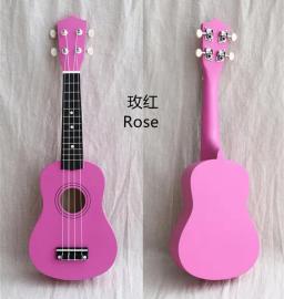 Venda quente 21 "ukulele soprano mini gitar mogno ukelele 4 cordas de náilon hawaiian guitarra pequena 28 tipos padrões - Image 4
