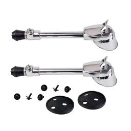2 peças esporas bumbo anti-ferrugem suporte ajustável pernas pés acessórios percussão - Image 1