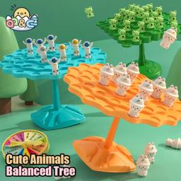 Diversão sapo equilíbrio árvore crianças matemática brinquedos balanceamento jogo de tabuleiro pai-filho interação mesa equilíbrio jogo brinquedo presente para crianças - Image 1