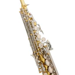 Slade-saxofone soprano dourado, ajuste Bb, latão, instrumento musical de sopro, saxofone acessórios - Image 5