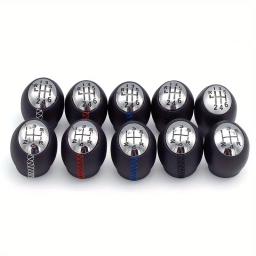 PU Handebol de Couro para Carro, Alavanca de Mudança Manual, Acessórios Cabeça, Adequado para Renault Megane, 5 Engrenagem, 6 Engrenagem - Image 1