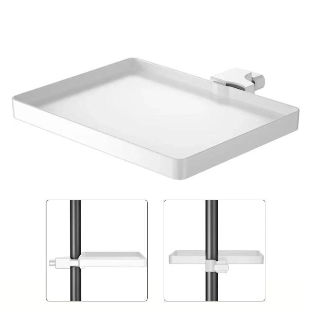 Tripé Stand Multifuncional com Grampo Ajustável, Placa de Som, Bandeja de Projeção e Suporte para Microfone