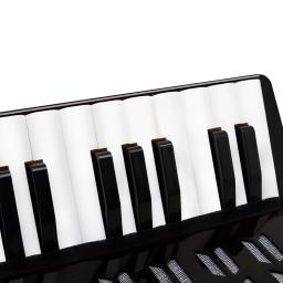 Ar-60 Instrumentos de Teclado Profissional, Acordeão Celulóide, 8 Bass, Vinho Escuro, Adequado para Desempenho, Aprendizagem, 17 Chaves - Image 6