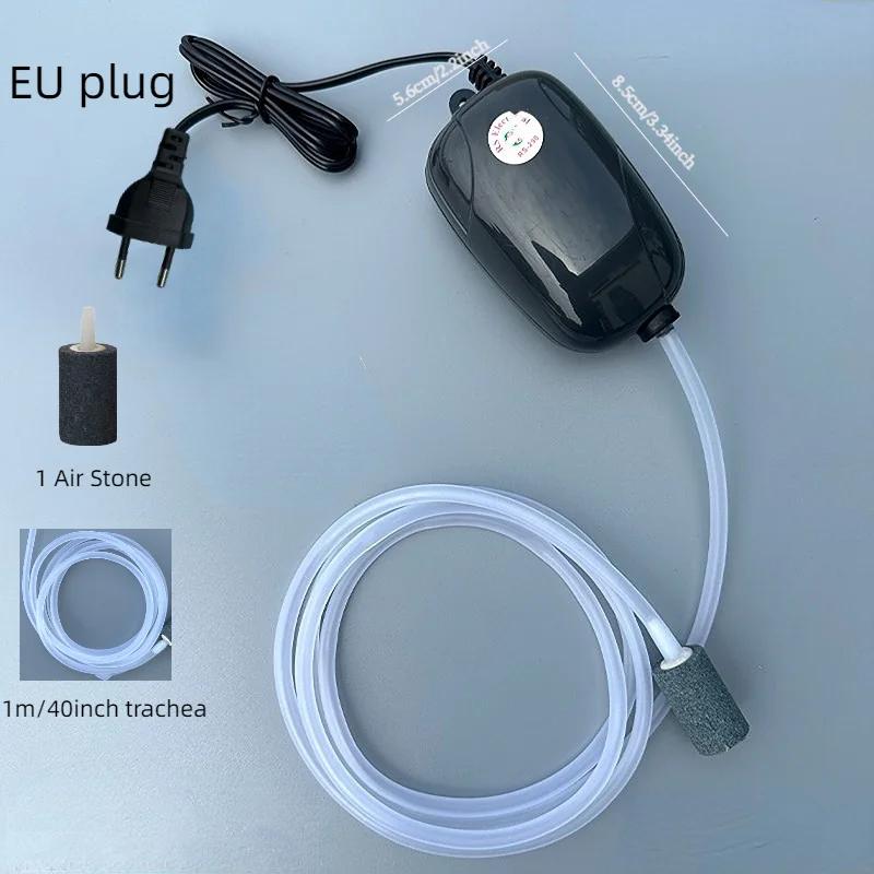 Aquário Bomba de Ar Fish Tank, Mini Compressor, Single, Double Outlet, Válvula, Tubo, Acessórios aquáticos, 220V, 3W, 5W - Image 1