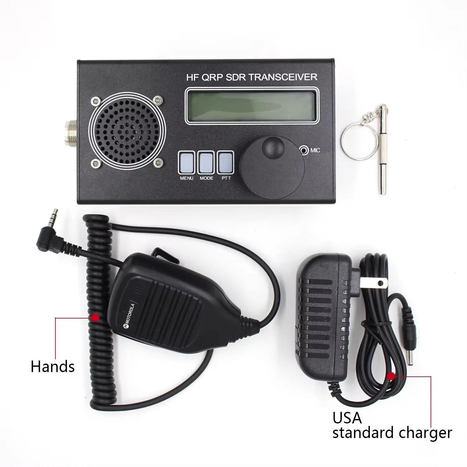 2025 USDX USDR HF QRP SDR Transceptor SSB/CW Transceptor 8 bandas DSP SDR + Microfone + Bateria + Carregador - Image 1