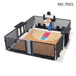 Criativos Esportes Estádio Blocos De Construção, Quadra De Basquete, Mini Treinamento De Basquete, Tijolos Brinquedos, Presentes - Image 4