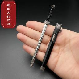 Chinês antiga dinastia Han modelo de arma liga, carta abridor espada, pode ser usado para Role Playing, pingente, 12cm, 4,7" - Image 4