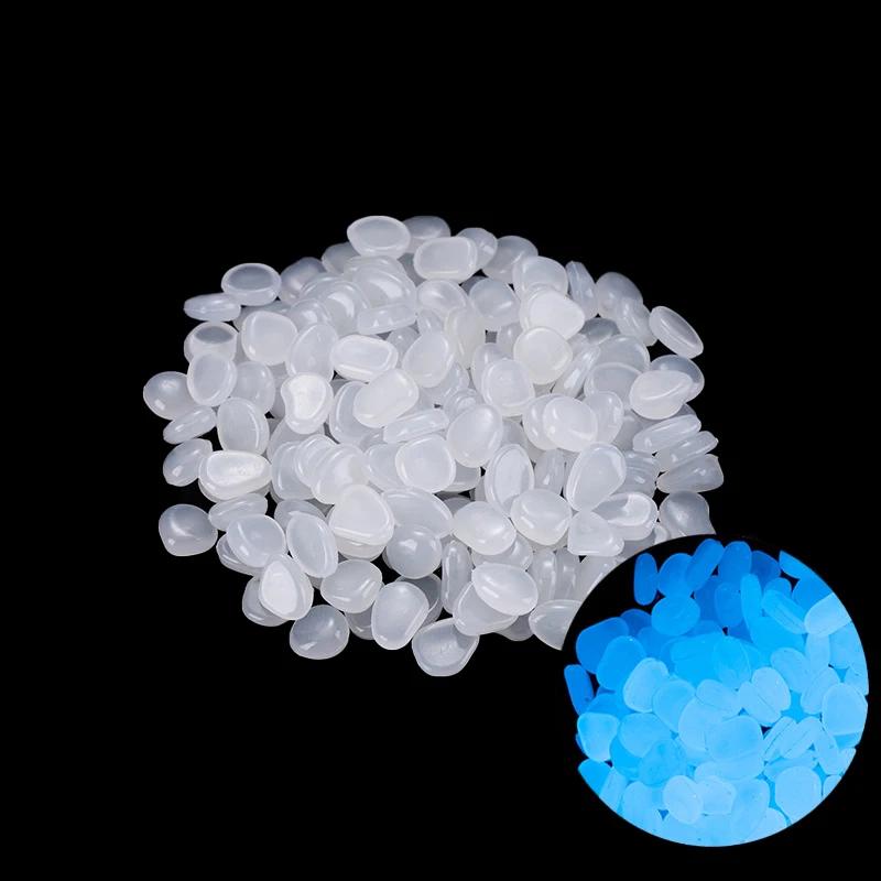100/500/1000pcs Luminous Stones Aquário Areia Cascalho Brilho Em Dark Fish Tank Pedras Ao Ar Livre Jardim Luz Solar Plantas Pots Decor - Image 1