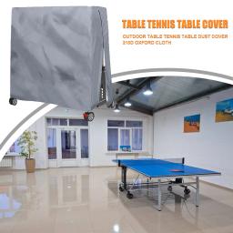 210d oxford tecido ping pong capa de armazenamento de mesa à prova dwaterproof água tênis de mesa protetor capa zíper para proteção contra todos os climas - Image 2