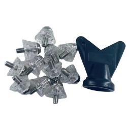 Universal Futebol Bota Spikes, M5 Rosca Spikes, Rugby Sapatos Studs para Treinamento de Competição, Indoor e Outdoor Sports, Parafuso de relva, 12PCs - Image 3