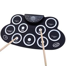 Hand Roll tambor eletrônico para exterior, instrumento de percussão portátil, música equipamentos, Drum Acessórios - Image 3