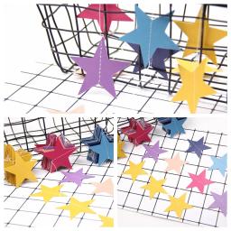 Banners De Corda De Guirlanda De Papel Para Festa, Banner De Casamento, Decoração De Parede De Casa, Favores Do Chuveiro Do Bebê, Estrela, 4m - Image 2