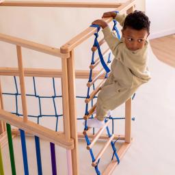 Escada de Corda de Escalada Infantil, Interior Doméstico, Moldura Macia De Madeira Apenas - Image 2