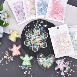 PVC Multi-Formas Shell Estrela lantejoulas, brilho no escuro, paillette para roupas de costura, acessórios DIY, decoração artesanal, 10g por saco - Image 2