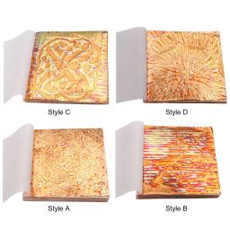 Imitação de Folhas de Ouro com Padrões, Decoração Prática, Colorida para Móveis, Artesanato DIY, Maquiagem, Pinturas para Casa, 50 Folhas - Image 2