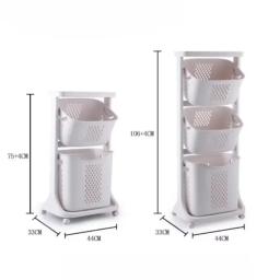Carrinho Multiuso com Rodas, Cesta De Rolamento Espessada, Organizador De Brinquedos De Lavanderia, Banheiro, Lanches, Roupas, Rack De Armazenamento Móvel - Image 6