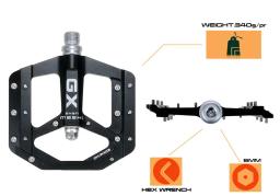 Pedais de bicicleta Gx-selados, acessórios pés chatos, feitos de alumínio cnc, para estrada e mountain bike, 3 peças de rolamento, novo - Image 5