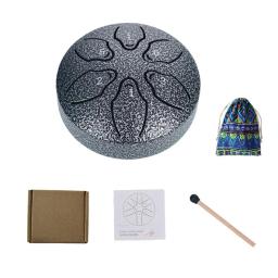 Mini mão Pan bateria tambores, etéreo pandeiro, chuva carrilhão, tambor ao ar livre, música, M N5K0, 6 Tom língua, 3" - Image 4