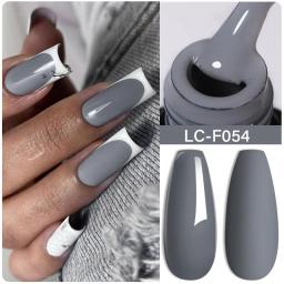 LILYCUTE-Longa Duração Matte Color Series Gel Esmalte, Manicure Art Verniz, Soak Off, Cobertura Total, Inverno, Cinza Escuro - Image 1
