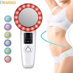 6 em 1 ultrassom cavitação corpo emagrecimento massageador ultrassom galvânico forma do corpo massagem led terapia infravermelha ferramenta de cuidados faciais - Image 1