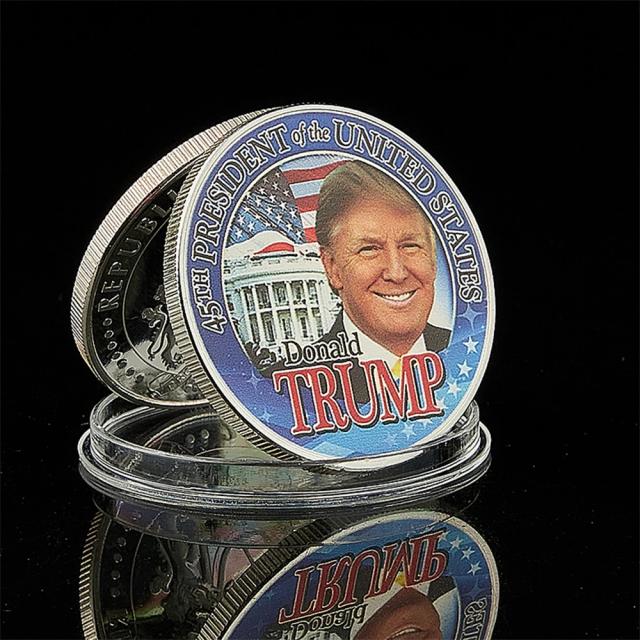 Moeda Colecionável de Donald Trump em Cápsula - 1 OZ do 45º Presidente dos EUA