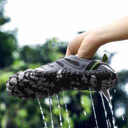 Sapatos de caminhada táticos de malha respirável para homens e mulheres, ao ar livre, antiderrapantes, duráveis, trekking, escalada, upstream, wading water sneakers - Image 3