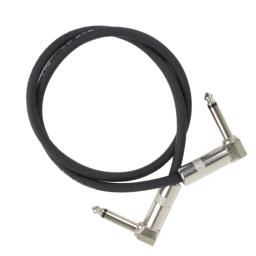 60cm/24 polegada guitarra efeitos pedal cabo liso conector de remendo 6.35mm plug cobre núcleo de superfície do plutônio fio adaptador linha cabeça redonda - Image 3