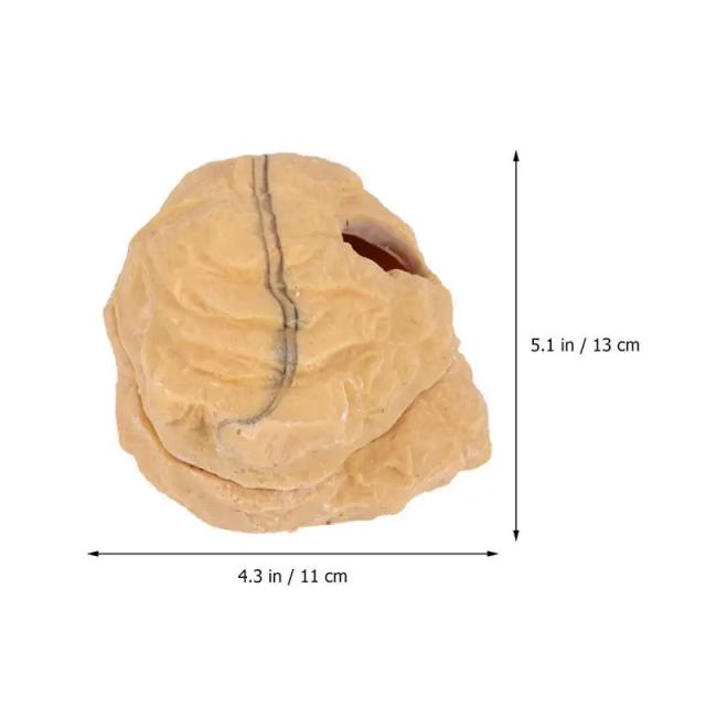 Rastreador Powerlong: escondendo caverna para lagartos e tartarugas em aquários e terrários decorativos