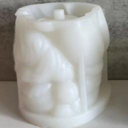 DIY Santa Claus Silicone Mold com furos, cimento gesso, Natal Pot - Image 6